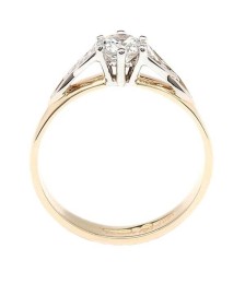Trinity Diamond Engagement Ring - Side View