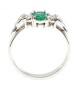 Emerald Engagement Ring - Side View