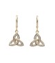 Boucles d'oreilles pendantes diamant Trinité