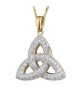 Diamond Trinity Knot Necklace