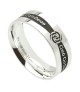 Men's Irish Promise Ring - Oxidized Silver