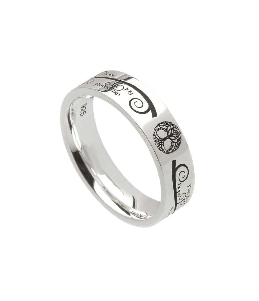 Alliance pour femme de l'arbre de vie - Argent oxydé Alliance pour femme de l'arbre de vie - Argent oxydé