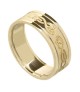 Women's Celtic Swan Ring with Trim - All Yellow Gold