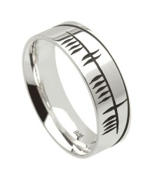 Irish Ogham Wedding Ring