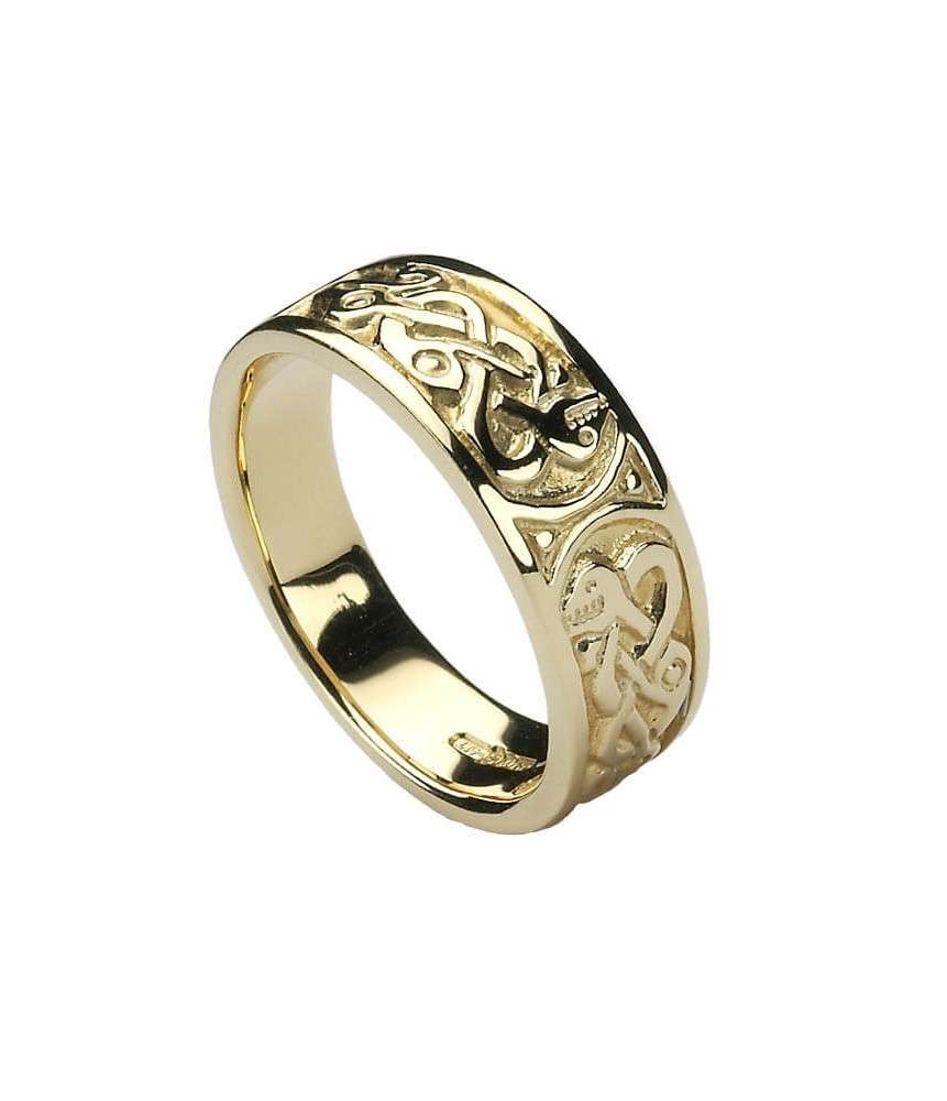 Damen Keltische Knoten Ring - Gold