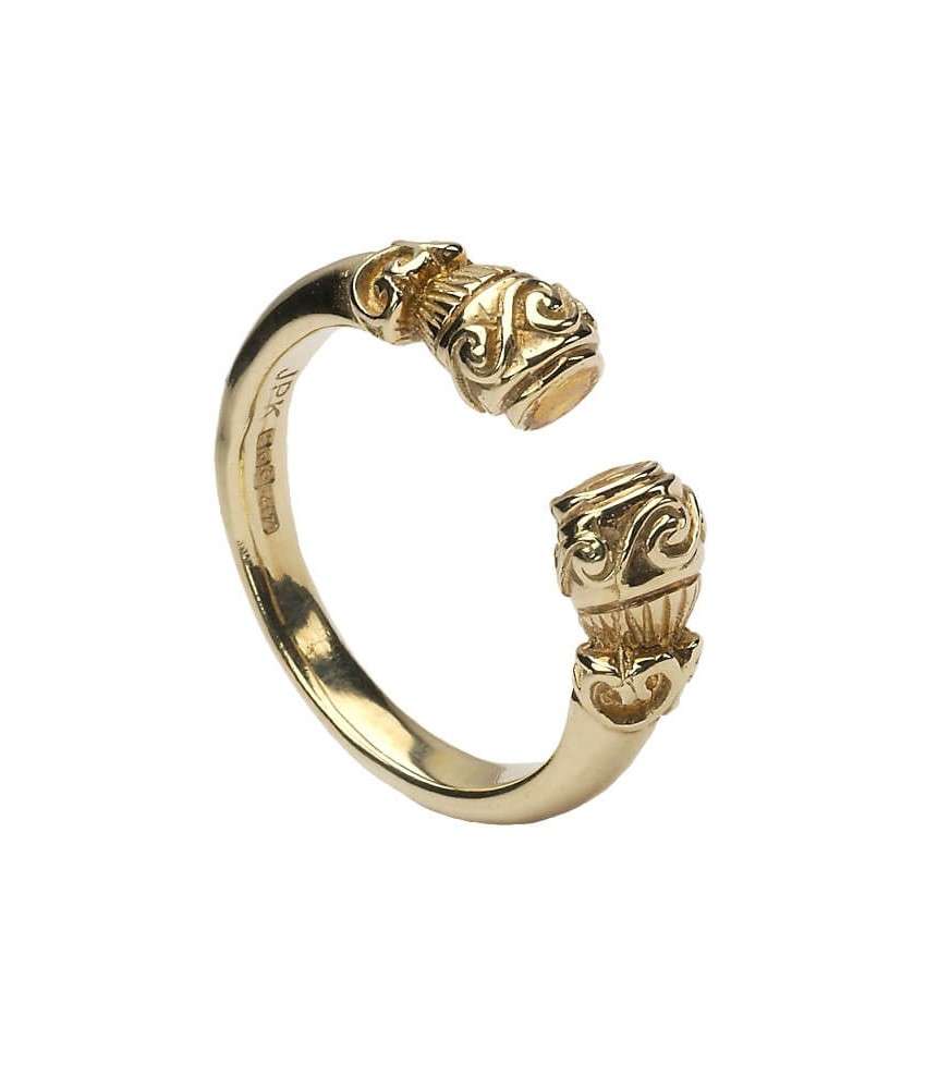 Antiker keltischer Ring - Gelbgold