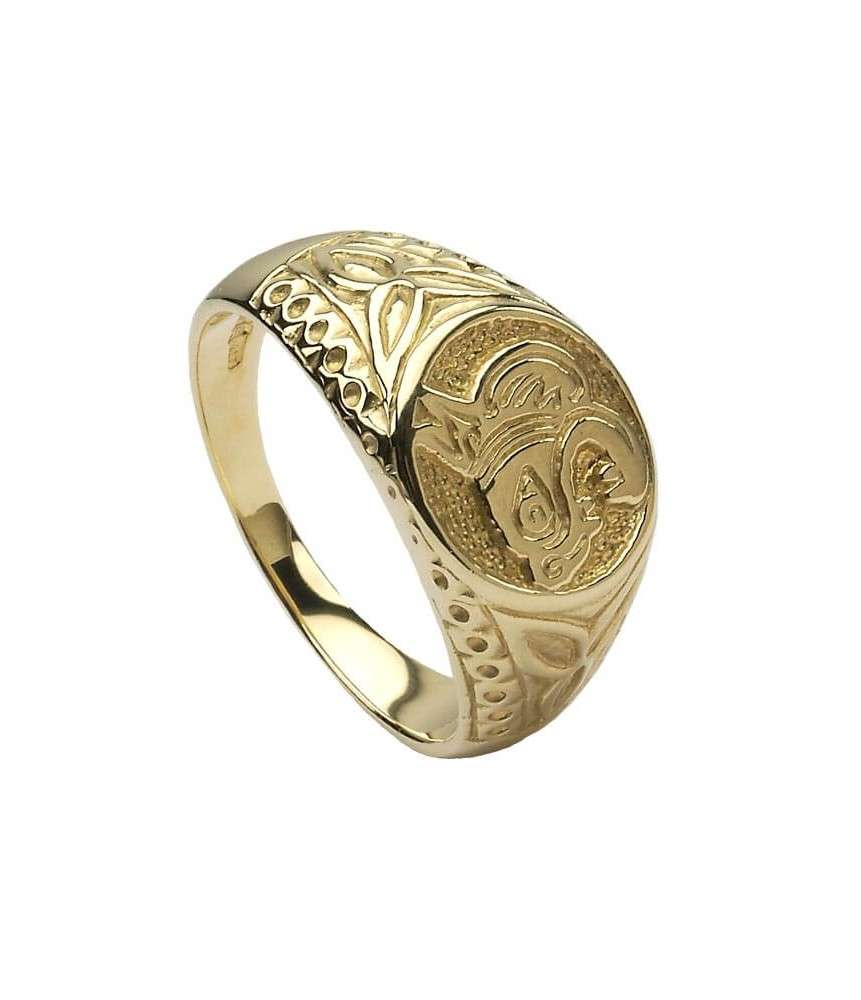 Celtic Lion Ring - Yellow Gold