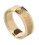 Damen keltischer Liebesknoten Ring mit trim - alle Gelbgold