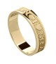Women's Gaelic Wedding Ring - Yellow Gold