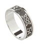 Men's Irish Forever Love Ring - Oxidized Silver
