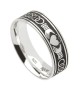 Herren Silber Irish Claddagh Ring