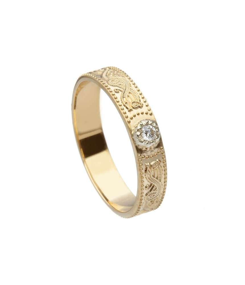 Damen Keltischer Krieger Diamant Ring