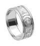 Men's White Gold Diamond Ring with Trim