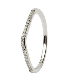 14K White Gold Pave Set Diamond Wedding Ring