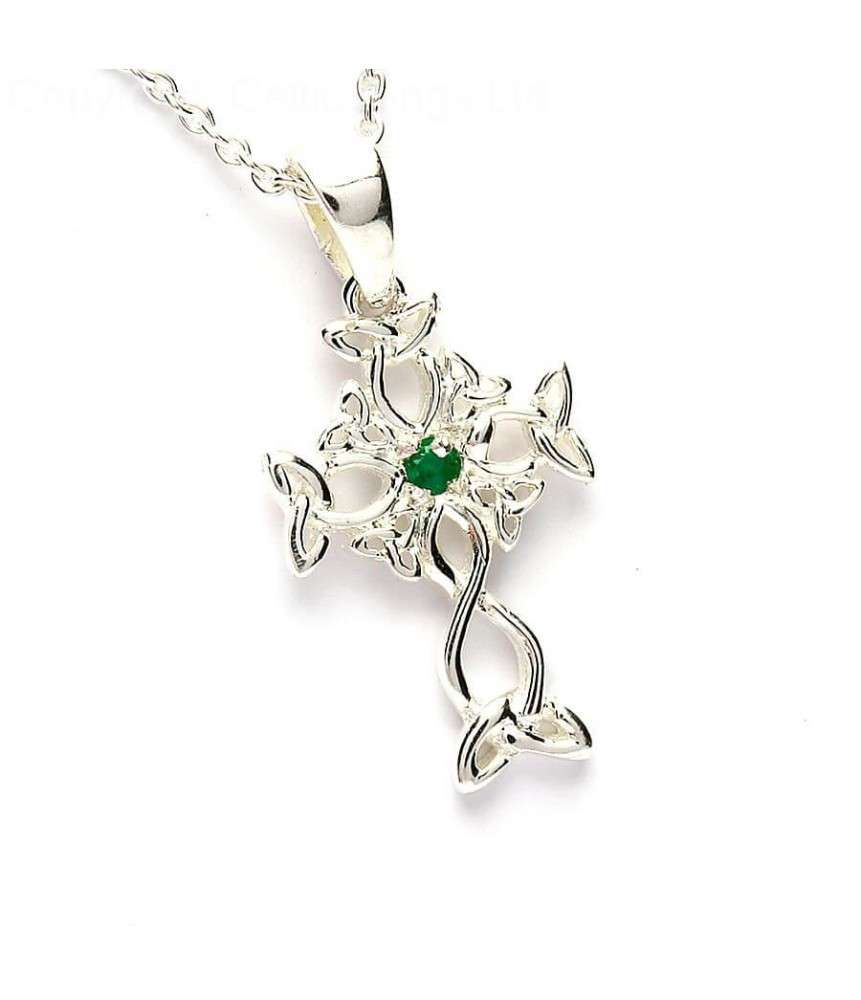 Celtic Emerald Cross